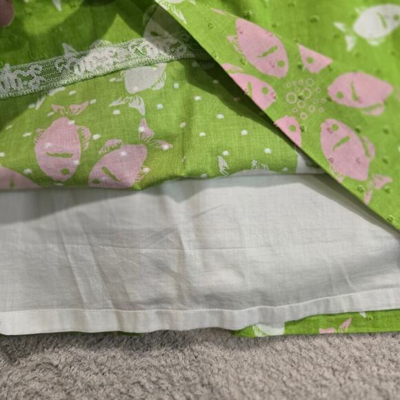 Lilly Pulitzer Strapless Pink and Green Fish Print Dress Size 0 Beachy Vacation - Picture 14 of 14